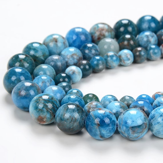 Natural Apatite Gemstone Grade A Round 5mm 6mm 7mm 8mm 10mm 12mm Loose Beads Bulk Lot 1,2,6,12 And 50 (d135)
