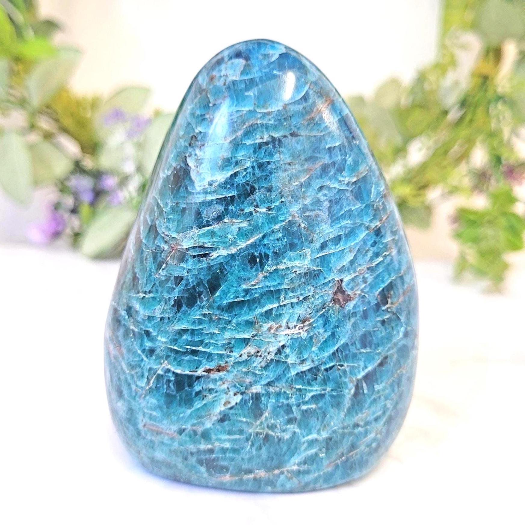 Blue Apatite Crystal Freeform • Ethically Sourced Blue Apatite Crystal Freeform • Ethically Sourced