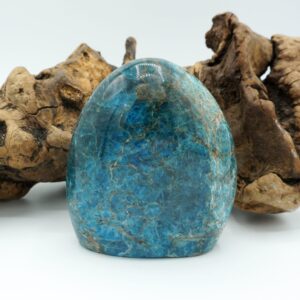 Blue Apatite ~ Polished Free Form Stone ~ 3.8 Inches Tall ~ 1 Pound, 14.3 Ounces Blue Apatite ~ Polished Free Form Stone ~ 3.8 Inches Tall ~ 1 Pound, 14.3 Ounces