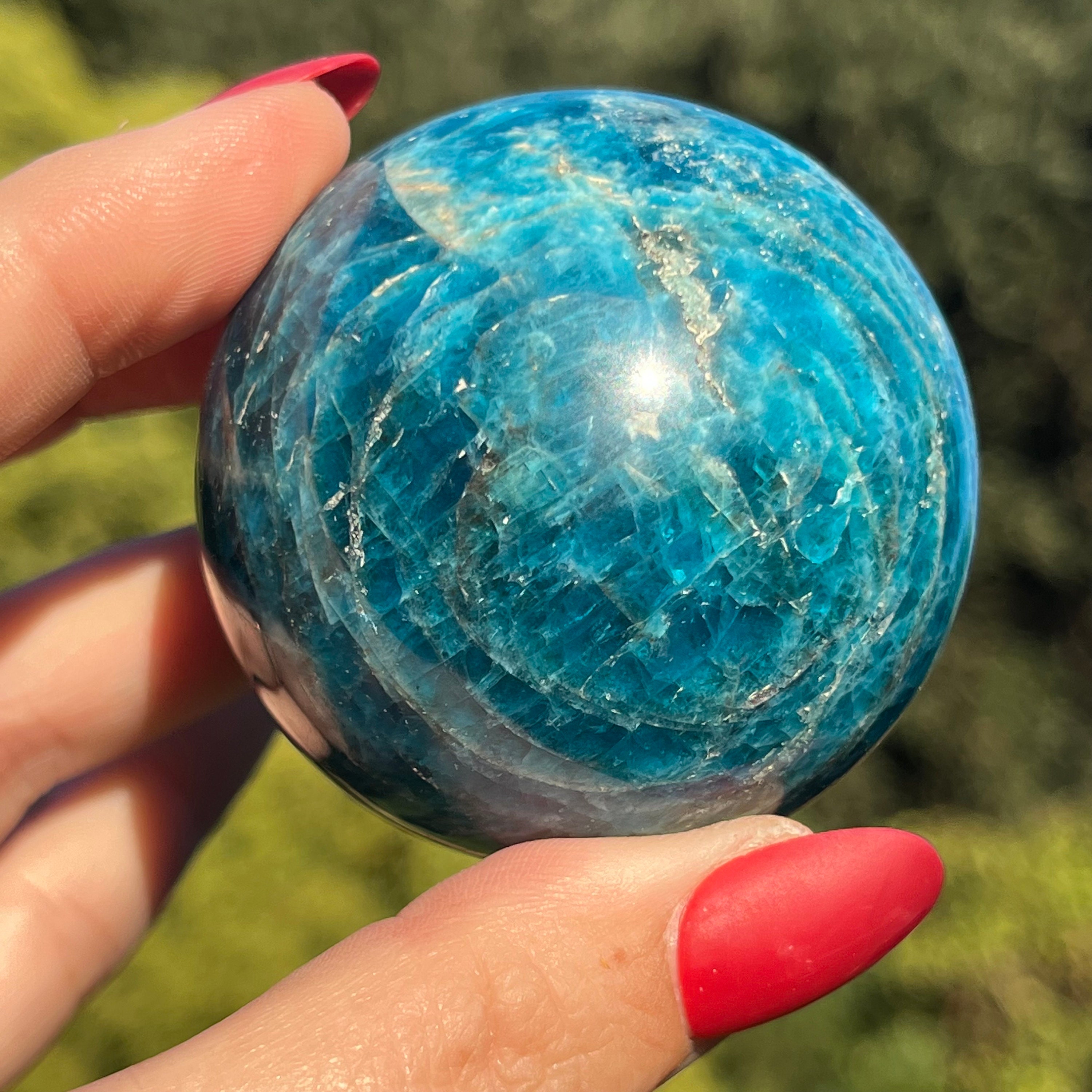 Blue Apatite Sphere | Blue Crystal Sphere | Blue Crystals Blue Apatite Sphere | Blue Crystal Sphere | Blue Crystals