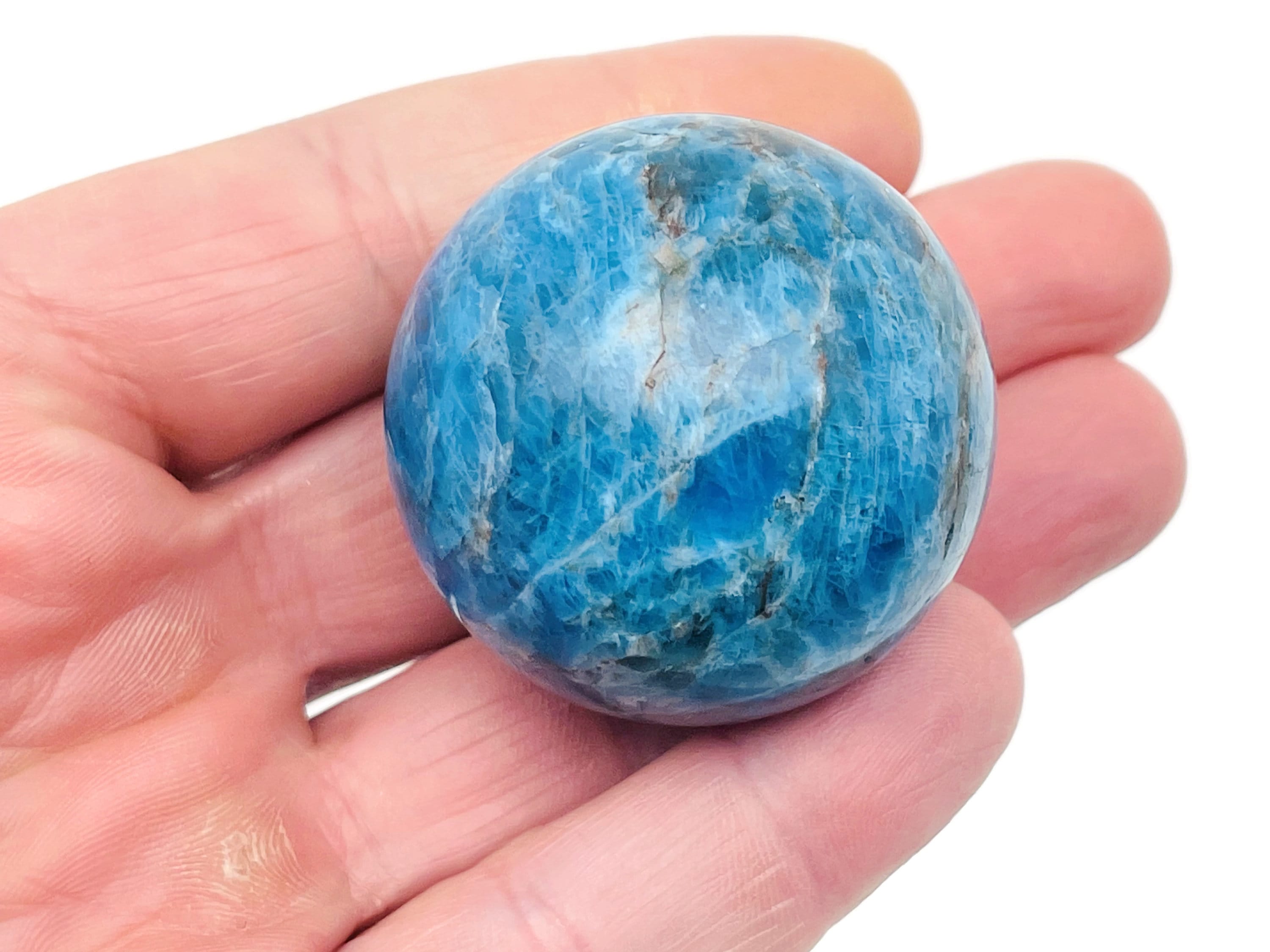 Blue Apatite Sphere Stone A++ – Crystal Ball - Healing Crystal Stones – Crystal Décor – 40-50mm - Ba1002 Blue Apatite Sphere Stone A++ – Crystal Ball - Healing Crystal Stones – Crystal Décor – 40-50mm - Ba1002