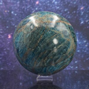 Exquisite Extra Large Polished Blue And Green Apatite Sphere From Madagascar , 90.4mm , 1213 Grams Exquisite Extra Large Polished Blue And Green Apatite Sphere From Madagascar , 90.4mm , 1213 Grams