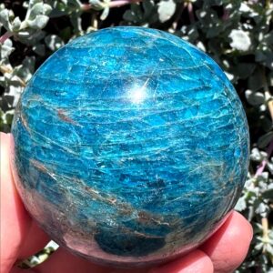 Gemmy Blue Apatite Sphere from Madagascar Gemmy Blue Apatite Sphere from Madagascar