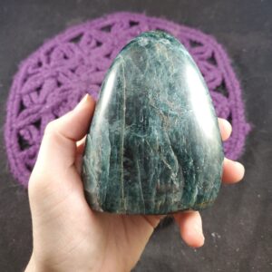 Green Apatite Freeform Polished Crystal Blue Green Dark Stone Self Standing Unique Natural Gemmy Throat Chakra Freeform Display Green Apatite Freeform Polished Crystal Blue Green Dark Stone Self Standing Unique Natural Gemmy Throat Chakra Freeform Display