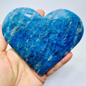 Large Blue Apatite Heart | Large Crystal Heart | Blue Crystal Heart Large Blue Apatite Heart | Large Crystal Heart | Blue Crystal Heart