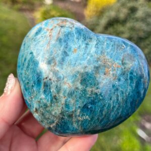 Large Blue Apatite Heart | Large Crystal Heart | Blue Crystal Heart Large Blue Apatite Heart | Large Crystal Heart | Blue Crystal Heart
