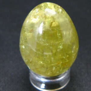 Large Gold Apatite Egg From Mexico - 20.4 Grams - 1.1"