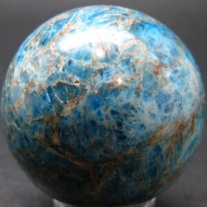 Large neon blue Apatite sphere from Madagascar- 258.18 - 2.0" Large neon blue Apatite sphere from Madagascar- 258.18 - 2.0"