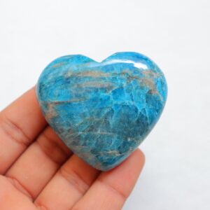 Sheen Apatite Heartstone, High Grade Blue Apatite Stone, Natural Apatite Crystal, Polished Sheen Apatite Palmstone, Apatite From Madagascar. Sheen Apatite Heartstone, High Grade Blue Apatite Stone, Natural Apatite Crystal, Polished Sheen Apatite Palmstone, Apatite From Madagascar.