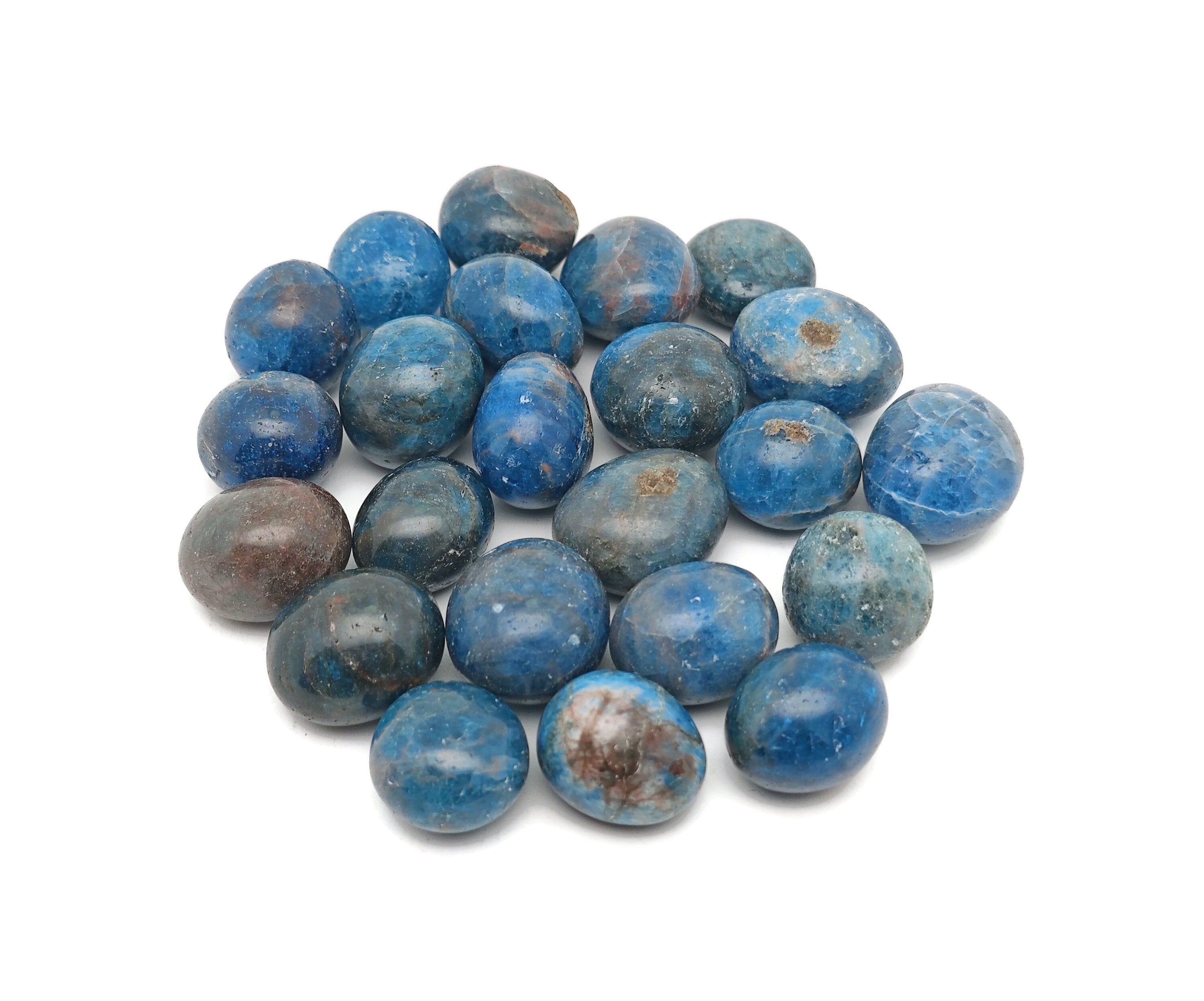 Blue Apatite Tumbled Stone – Apatite Crystal Gemstone – Meditation Stone – Natural Apatite Stone – Tu1309