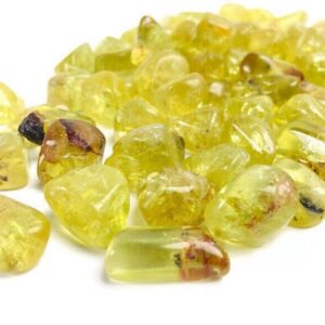 Yellow Apatite Crystal: Tumbled Durango Stone (10-20 Mm)