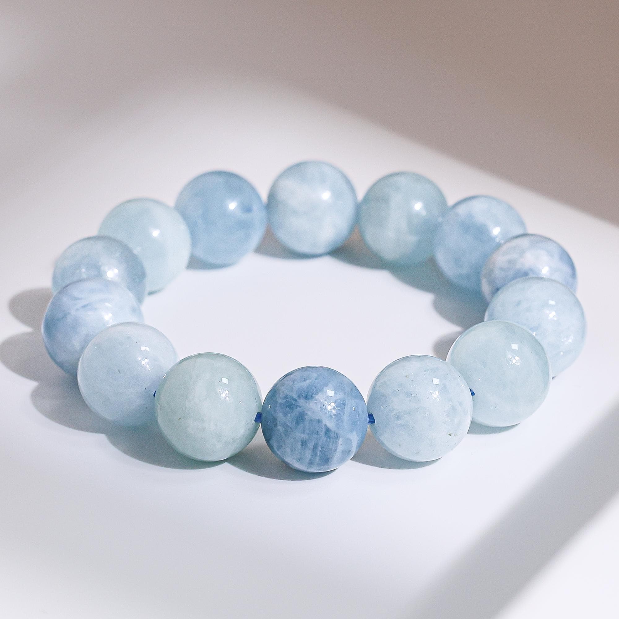 14mm Genuine Natural Blue Aquamarine Aaa Round Big Size Beads Gemstone Bracelet For Man And Woman, Healing Crystal Bracelet 14mm Genuine Natural Blue Aquamarine Aaa Round Big Size Beads Gemstone Bracelet For Man And Woman, Healing Crystal Bracelet