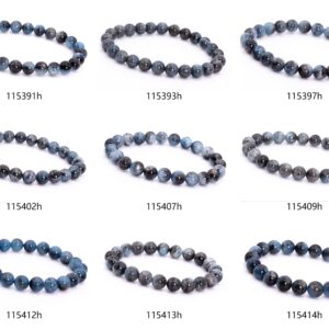 Brazil Aquamarine Biotite Inclusions Beads 6.5" / 7" / 7.5" Bracelet Genuine Natural Round Gemstone Beads Brazil Aquamarine Biotite Inclusions Beads 6.5" / 7" / 7.5" Bracelet Genuine Natural Round Gemstone Beads