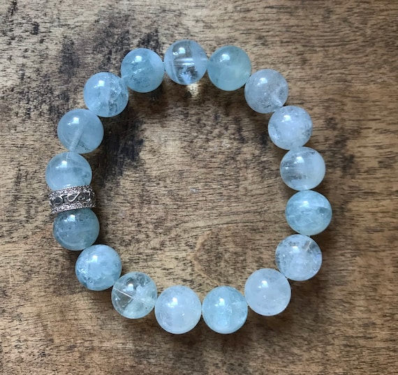 Aquamarine Gemstone Bracelet/ Blue/ Aquamarine/ Gemstone/ Sparkle / Cz/ Bracelet/ Elegant/haute Couture/ Jewelry Aquamarine Gemstone Bracelet/ Blue/ Aquamarine/ Gemstone/ Sparkle / Cz/ Bracelet/ Elegant/haute Couture/ Jewelry