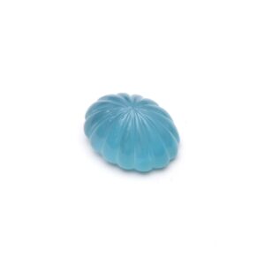 Natural Aquamarine Oval Carving Loose Gemstone, 24x30mm, Aquamarine Cabochons, Price Per Piece