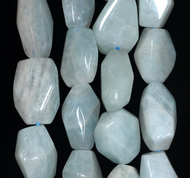 21x15-16x13mm Aquamarine Gemstone Grade Aa Faceted Nugget Loose Beads 15.5 Inch Full Strand (80001535-a100) 21x15-16x13mm Aquamarine Gemstone Grade Aa Faceted Nugget Loose Beads 15.5 Inch Full Strand (80001535-a100)