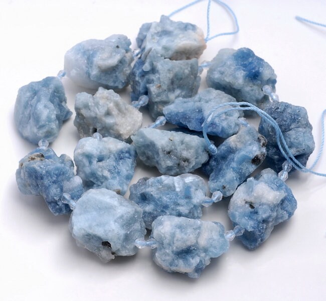 28x21-17x15mm Blue Aquamarine Gemstone Grade Aaa Rough Nugget Loose Beads 7.5 Inch Half Strand (80003355-b86) 28x21-17x15mm Blue Aquamarine Gemstone Grade Aaa Rough Nugget Loose Beads 7.5 Inch Half Strand (80003355-b86)