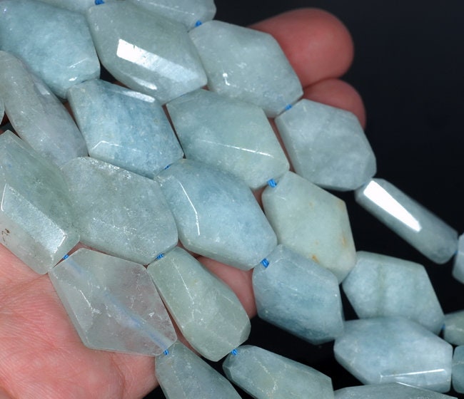 30x21-27x20mm Aquamarine Gemstone Grade Aaa Faceted Nugget Loose Beads 15.5 Inch Full Strand (80001561-a111) 30x21-27x20mm Aquamarine Gemstone Grade Aaa Faceted Nugget Loose Beads 15.5 Inch Full Strand (80001561-a111)