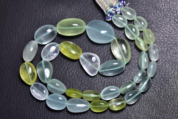 315 Cts - Aaa Milky Aquamarine Big Nuggets Beads - 18 Inches - Natural Smooth Multi Aquamarine Nuggets Strand - Size Is 9x11- 13x21 Mm #815