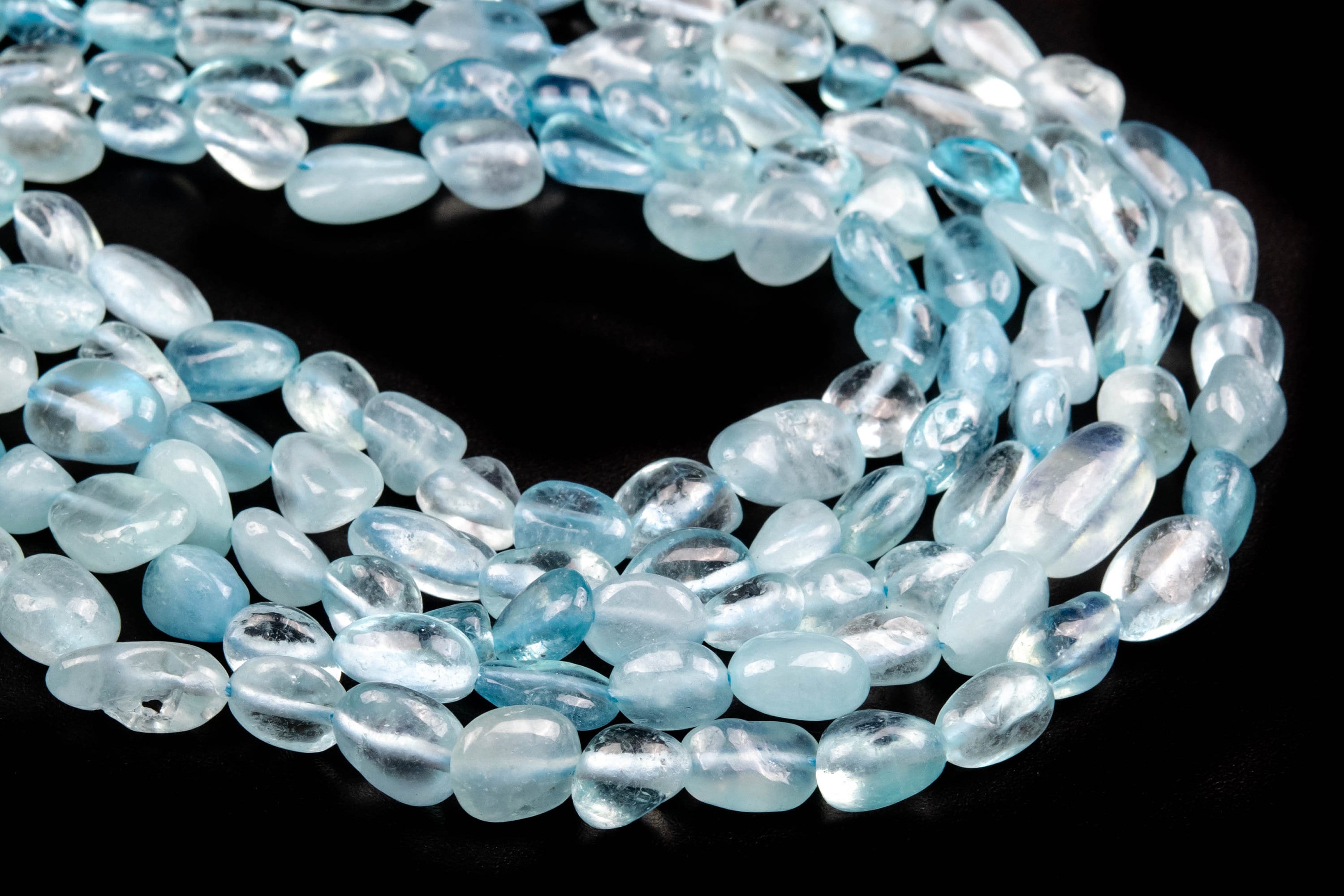 5-7mm Blue Aquamarine Beads Pebble Nugget Gemstone Loose Beads 15"/ 7.5" Bulk Lot Options (124925) 5-7mm Blue Aquamarine Beads Pebble Nugget Gemstone Loose Beads 15"/ 7.5" Bulk Lot Options (124925)