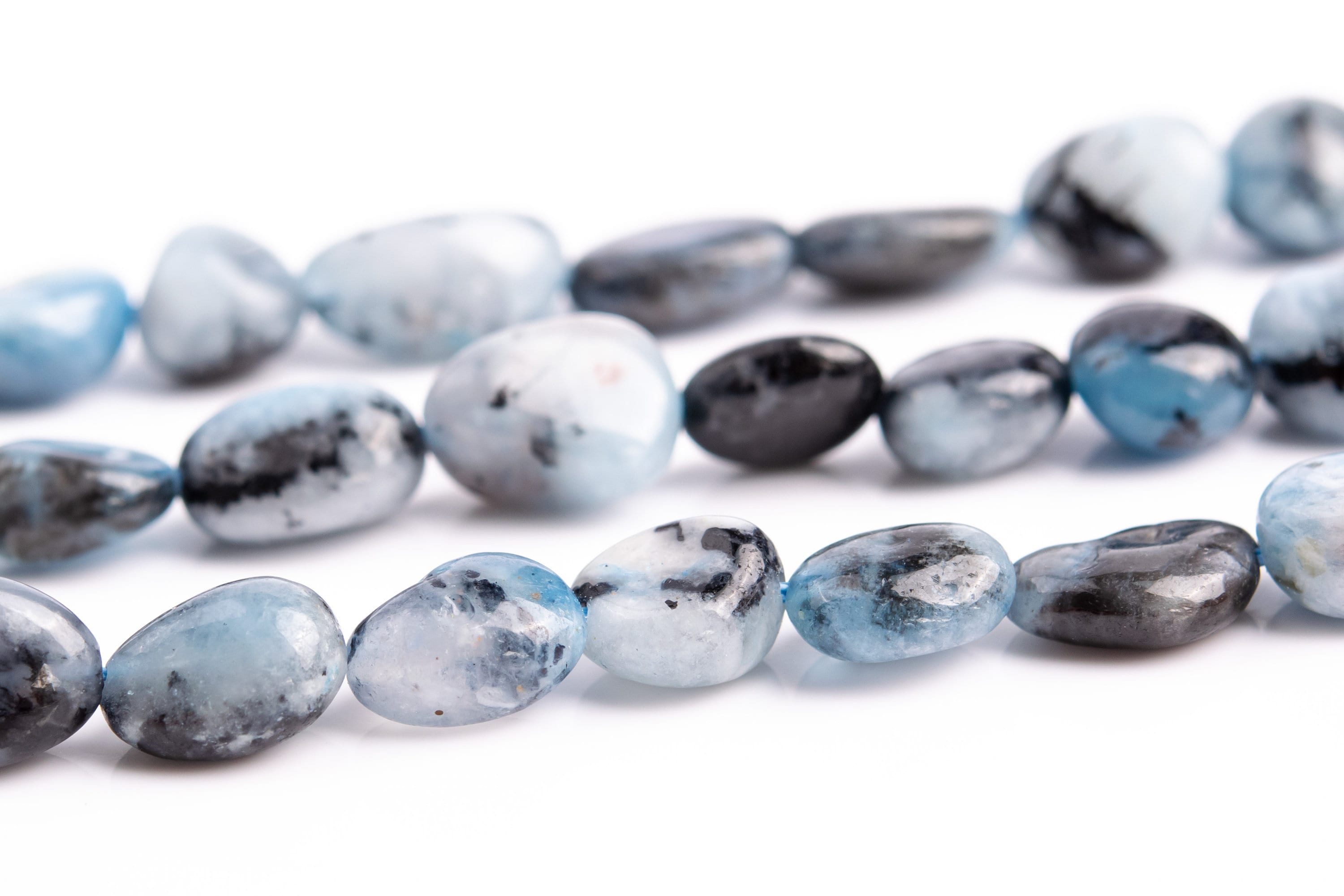 8x5mm Aquamarine Biotite Inclusions Beads Pebble Chips Grade A Genuine Natural Gemstone Loose Beads 15" / 7.5" Bulk Lot Options (117434) 8x5mm Aquamarine Biotite Inclusions Beads Pebble Chips Grade A Genuine Natural Gemstone Loose Beads 15" / 7.5" Bulk Lot Options (117434)