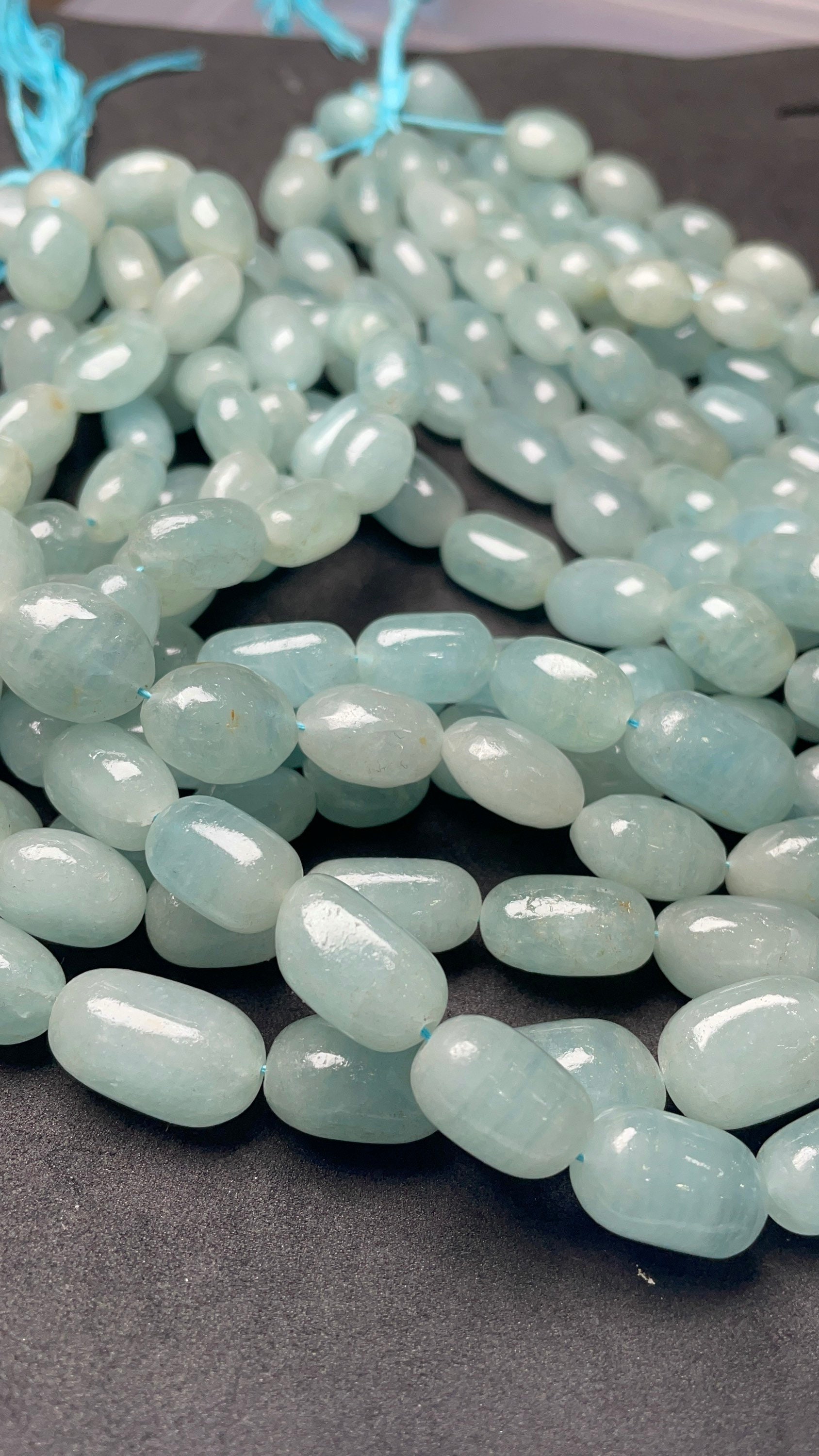 Milky Aquamarine Smooth Nuggets Beads ,10/16 Mm Aquamarine 14.5 Inches Tumbled Beads Milky Aquamarine Smooth Nuggets Beads ,10/16 Mm Aquamarine 14.5 Inches Tumbled Beads