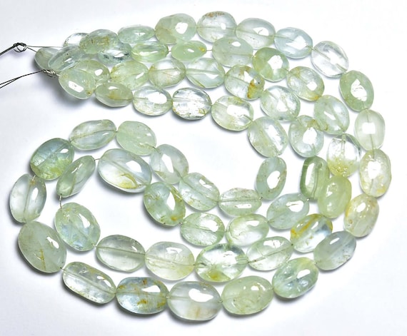 Aquamarine Nuggets Beads - 14 Inches - Natural Beautiful Multi Aquamarine Smooth Nuggets Strand - Size Is 8x10 - 10x14 Mm #932