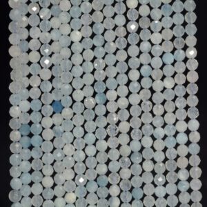 3MM Aquamarine Gemstone Grade AAA Micro Faceted Round Loose Beads 15.5 inch Full Strand (80010101-A197) 3MM Aquamarine Gemstone Grade AAA Micro Faceted Round Loose Beads 15.5 inch Full Strand (80010101-A197)