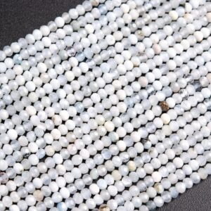 3x2MM Aquamarine Beads Grade AB Genuine Natural Gemstone Full Strand Faceted Rondelle Loose Beads 15" Bulk Lot Options (117864-3982) 3x2MM Aquamarine Beads Grade AB Genuine Natural Gemstone Full Strand Faceted Rondelle Loose Beads 15" Bulk Lot Options (117864-3982)