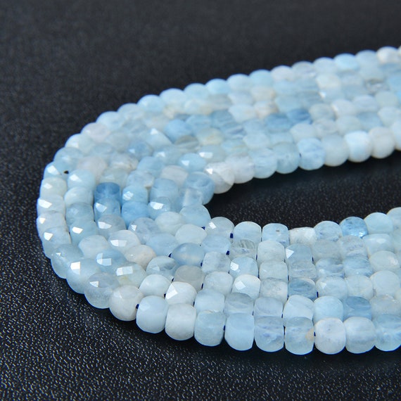 4mm Aquamarine Gemstone Grade Aa Micro Faceted Square Cube Loose Beads Bulk Lot 1,2,6,12 And 50 (p4) 4mm Aquamarine Gemstone Grade Aa Micro Faceted Square Cube Loose Beads Bulk Lot 1,2,6,12 And 50 (p4)