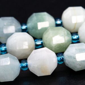 9x8MM Multicolor Aquamarine Beads Faceted Bicone Barrel Drum Grade A Genuine Natural Loose Beads 15.5" / 7.5" Bulk Lot Options (115635) 9x8MM Multicolor Aquamarine Beads Faceted Bicone Barrel Drum Grade A Genuine Natural Loose Beads 15.5" / 7.5" Bulk Lot Options (115635)