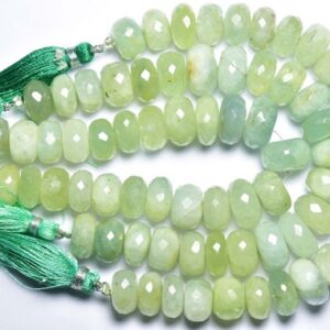 Aquamarine Rondelle Beads - 7 inches - Big Rare Natural Faceted Greenish Aquamarine Rondelle - Size is 11-13 mm #1567 Aquamarine Rondelle Beads - 7 inches - Big Rare Natural Faceted Greenish Aquamarine Rondelle - Size is 11-13 mm #1567