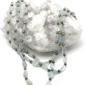 Aquamarine Beaded Necklace Aquamarine Beaded Necklace