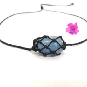 Aquamarine Choker Necklace - March Birthstone