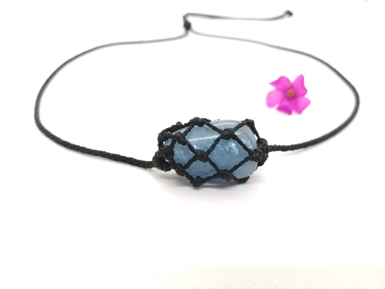 Aquamarine Choker Necklace - March Birthstone