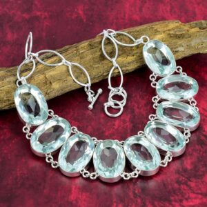 Faceted Aquamarine Necklace, 925 Sterling Silver, Aquamarine Gemstone Jewelry, Healing Jewelry Adjustable Chain Necklace, Anniversary Gifts. Faceted Aquamarine Necklace, 925 Sterling Silver, Aquamarine Gemstone Jewelry, Healing Jewelry Adjustable Chain Necklace, Anniversary Gifts.