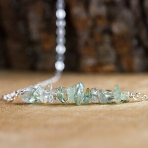 Raw Aquamarine Crystal Necklace - March Birthstone Necklace - Pisces Zodiac Necklace - Raw Stone Jewelry - Aquamarine Jewelry - Bar Necklace Raw Aquamarine Crystal Necklace - March Birthstone Necklace - Pisces Zodiac Necklace - Raw Stone Jewelry - Aquamarine Jewelry - Bar Necklace