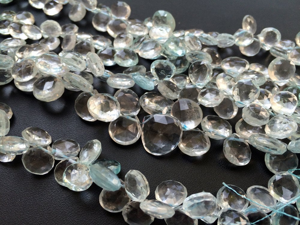 10-11mm Aquamarine Faceted Heart Beads, Aquamarine Heart Beads, Blue Aquamarine Bead For Jewelry (12pcs To 36pcs Options) 10-11mm Aquamarine Faceted Heart Beads, Aquamarine Heart Beads, Blue Aquamarine Bead For Jewelry (12pcs To 36pcs Options)