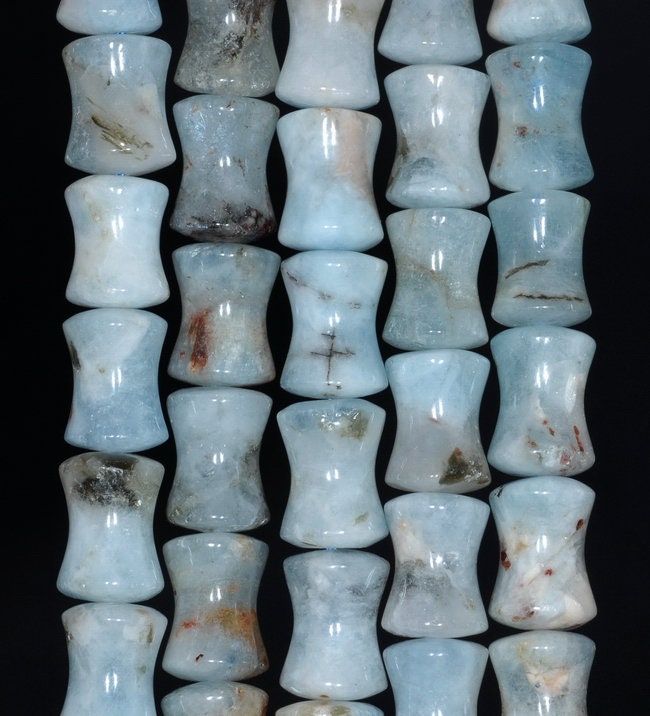 14x10-13x10mm Aquamarine Gemstone Grade Ab Bone Drum Loose Beads 15.5 Inch Full Strand (80001461-a96) 14x10-13x10mm Aquamarine Gemstone Grade Ab Bone Drum Loose Beads 15.5 Inch Full Strand (80001461-a96)