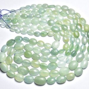 16 inches Unique Milky Aquamarine Matte Finished Oval Bead - Natural Beautiful Smooth Aquamarine Oval - Size is 8-13 mm #406