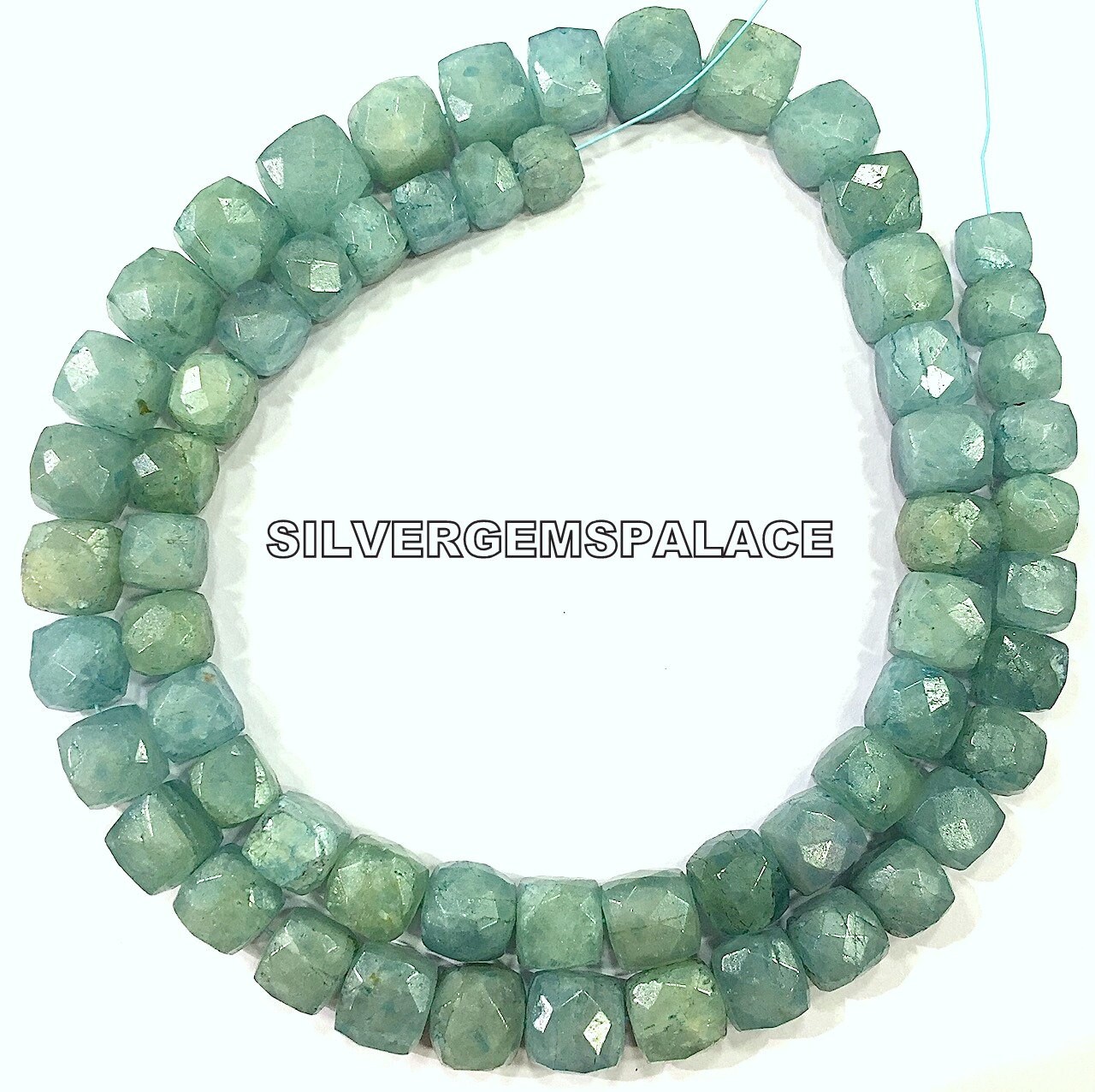 Extremely Rare~aquamarine Faceted Cube Beads Aquamarine Box Beads Real Aquamarine Gemstone Beads Aquamarine Strand Jewelry Making Beads.