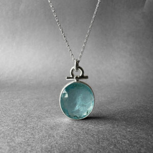 Vivid Blue Brazil Aquamarine Silver Necklace, Natural Aquamarine Gem Pendant, Blue Beryl Aquamarine Men Necklace, Elegant Skin Touch Design Vivid Blue Brazil Aquamarine Silver Necklace, Natural Aquamarine Gem Pendant, Blue Beryl Aquamarine Men Necklace, Elegant Skin Touch Design
