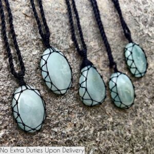 Women's & Men's Aquamarine Pendant Necklace, March Birthstone Necklace, Blue Gemstone Jewelry, Protection Crystal Pendant Stress Relief Gift Women's & Men's Aquamarine Pendant Necklace, March Birthstone Necklace, Blue Gemstone Jewelry, Protection Crystal Pendant Stress Relief Gift