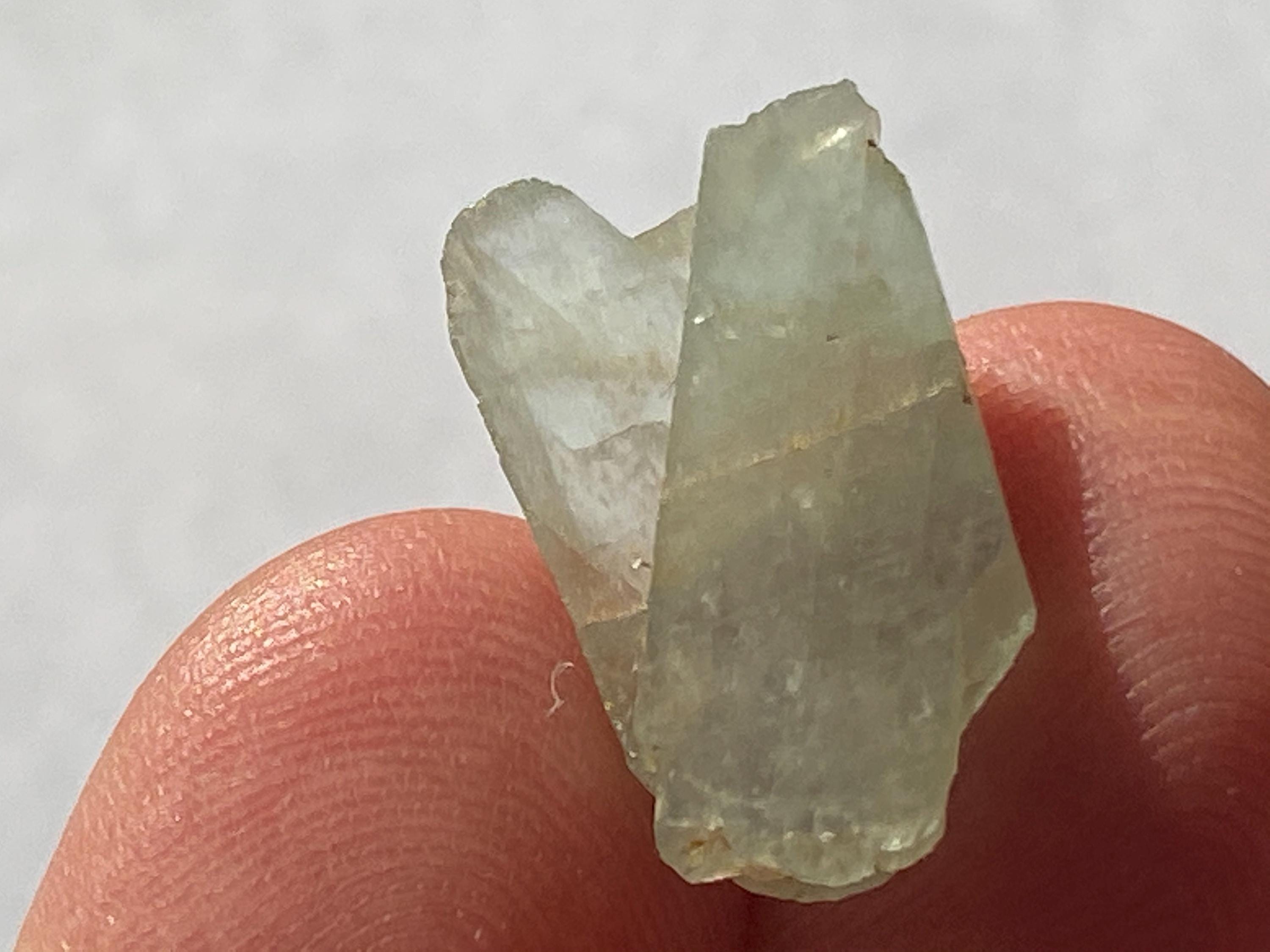 Beryl Aquamarine Crystal Elestial Self Healed Brazil Natural Rare Uncut Unpolished Untreated Specimen