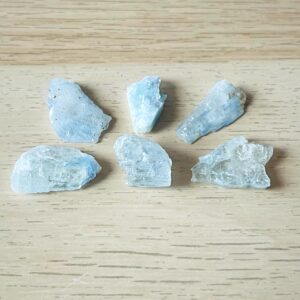 Raw Aquamarine Crystals (15.3g) Rough Aquamarine Stones, Clear Blue Natural Gemstone Raw Crystals