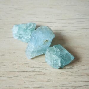 Raw Aquamarine Crystals (9.4g) Rough Aquamarine Stones, Blue Natural Gemstone Raw Crystals