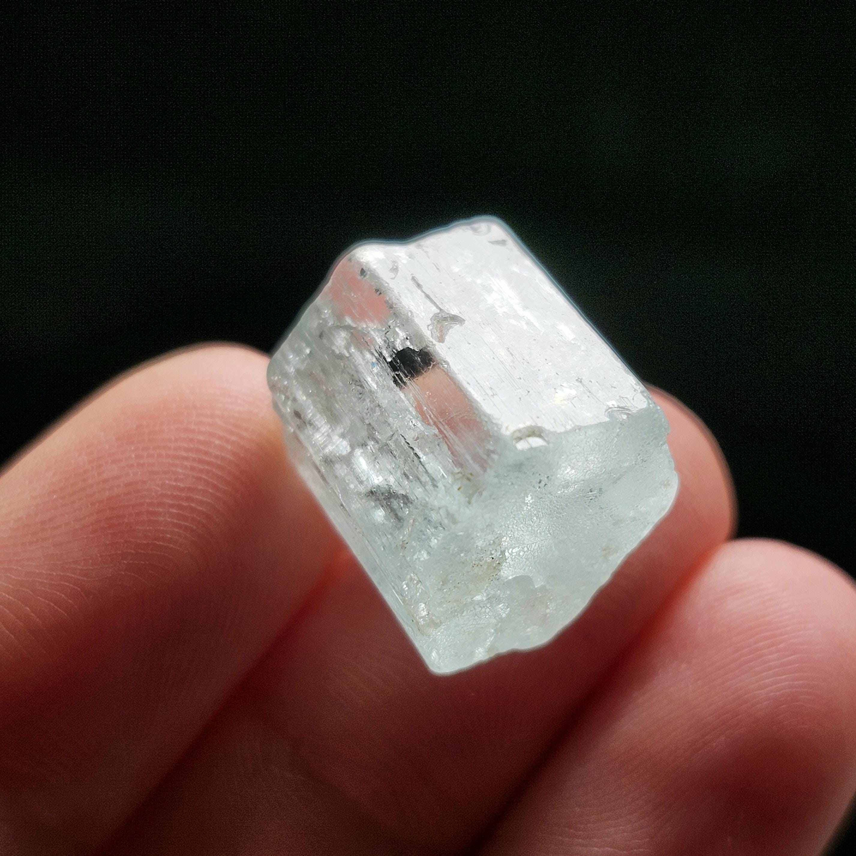 Double Terminated Aquamarine Crystal 5.54g, Raw Aquamarine Specimen