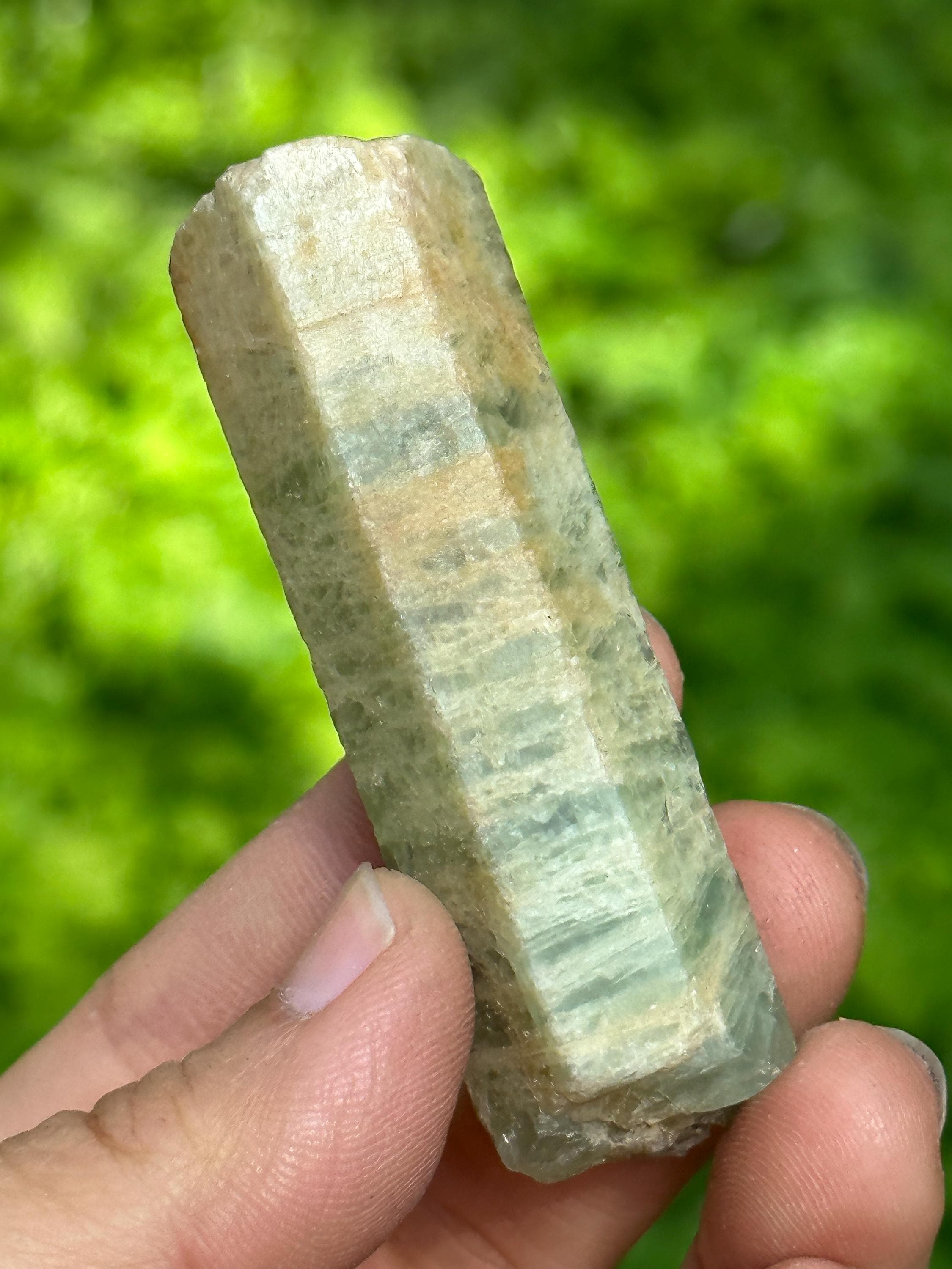 Natural Raw Blue Aquamarine Crystal/hexagonal Prism Aquamarine Specimen/rough Aquamarine Stone/collection/meditation/healing- 44 G