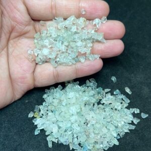 Natural Aquamarine Rough Lot | Raw Blue Beryl Gemstone Crystals 5-8mm