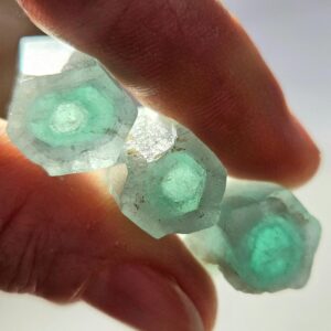 Phantom Aquamarine Crystals - Nigerian Aquamarine - Bicolor Raw Aquamarine - Aquamarine Stone - Aquamarine Crystal - Natural Aquamarine